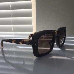 Prada Oversized Wood Frame Sunglasses